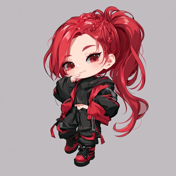 create adorable custom chibi character illustrations