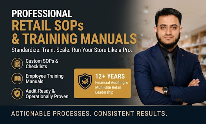 write custom retail sops and store operations manuals