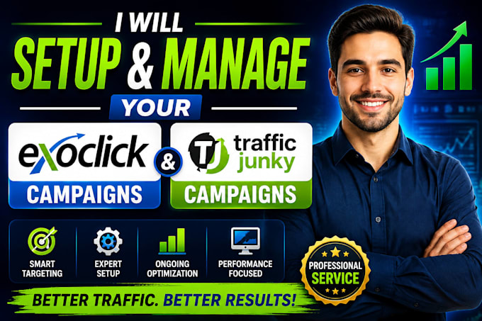 setup and manage your exoclick campaigns and traffic junky