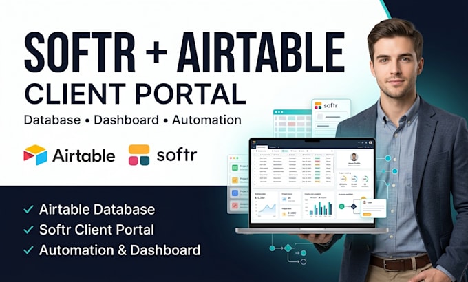build a softr client portal with airtable database and automation