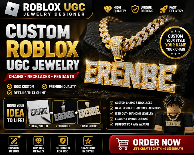 custom roblox chain jewelry necklaces pendants accessories