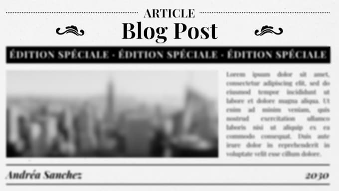 write articles and blog posts