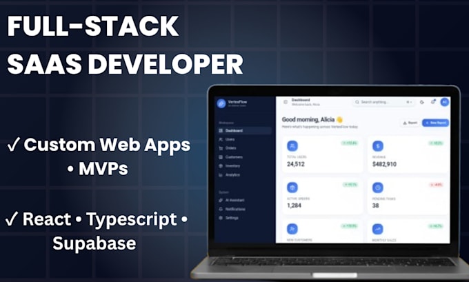 a custom client portal and user dashboard web app