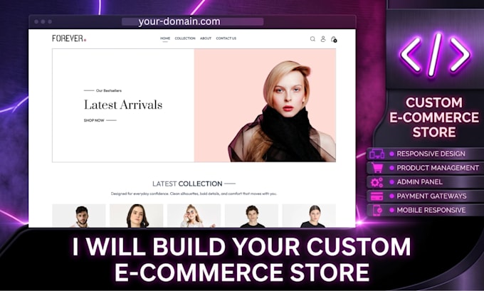 build a custom ecommerce store