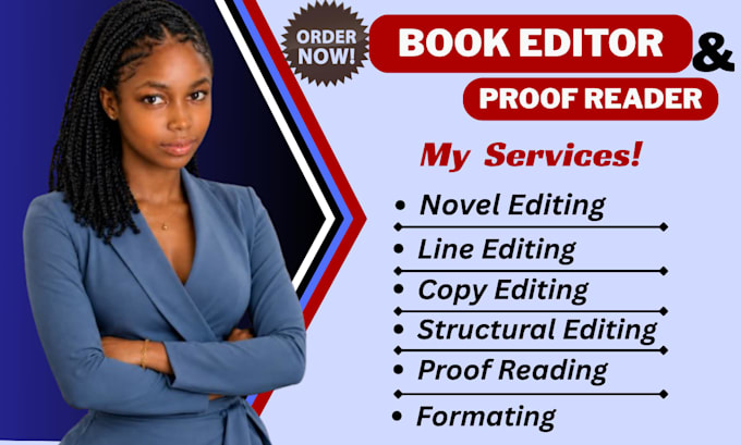 proofread, copy and line edit novel, book structural editing, book formatting