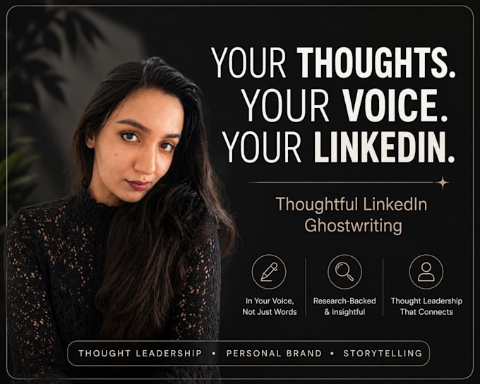 ghostwrite thought leadership linkedin posts in your voice