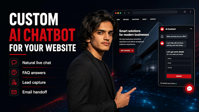 build an ai chatbot to capture website leads