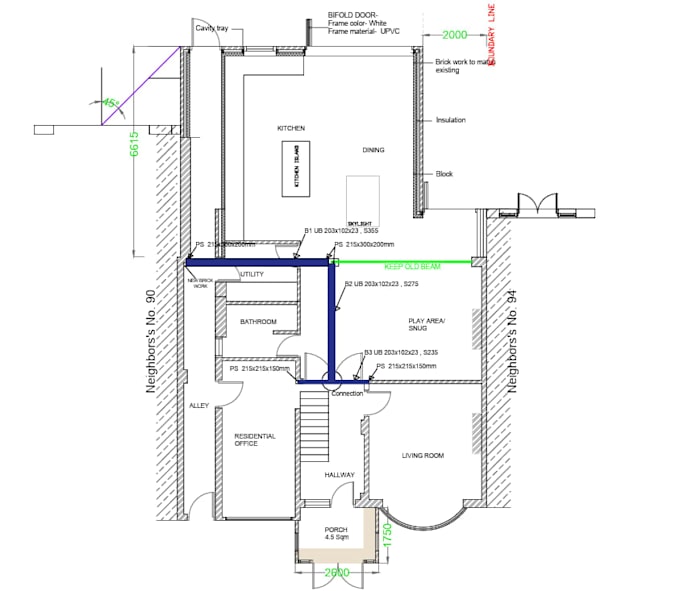 create 2d house plans, floor plans and architectural drawings in autocad