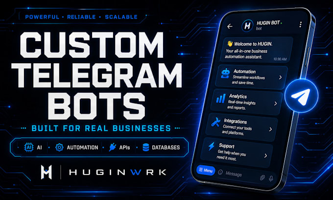 build a custom telegram bot for your business