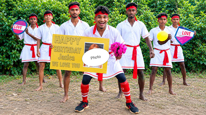create a funny happy birthday video on birthday wish
