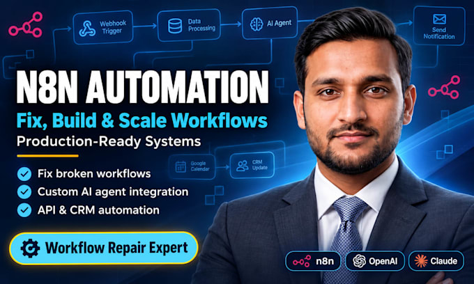 fix, build and scale your n8n automation workflows