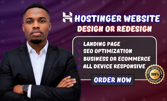 design redesign build professional hostinger horizons website hostinger horizons