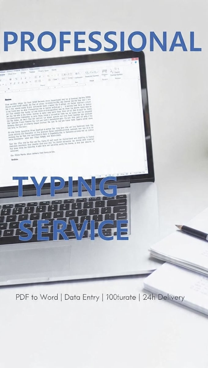 do accurate typing and data entry