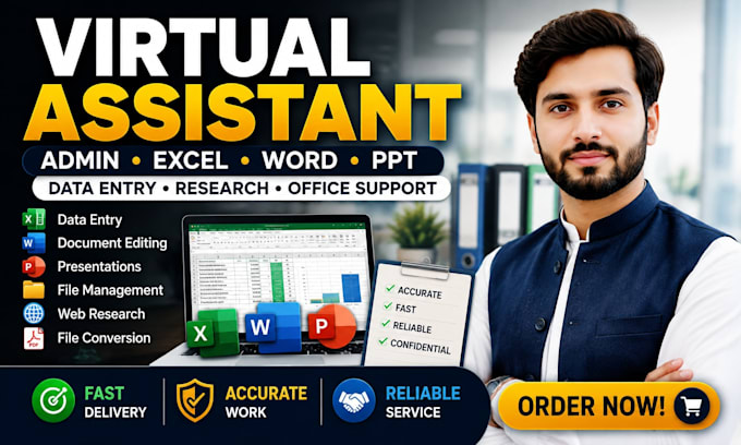 be your virtual assistant for admin and office tasks