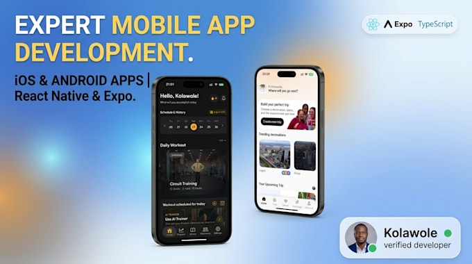 build your react native mobile app for ios and android using expo