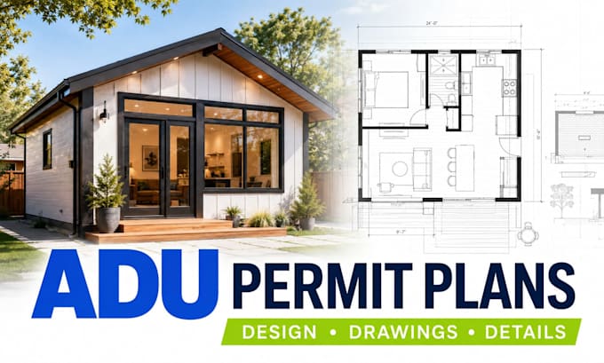 create adu home addition and remodeling permit plans