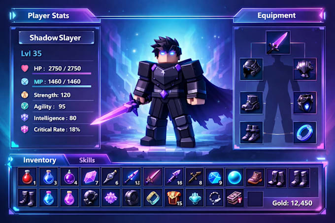 create a fully functional roblox UI system