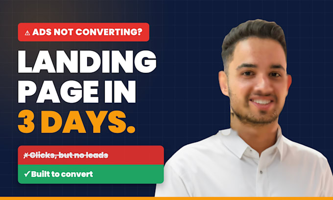 design a high converting elementor landing page in wordpress