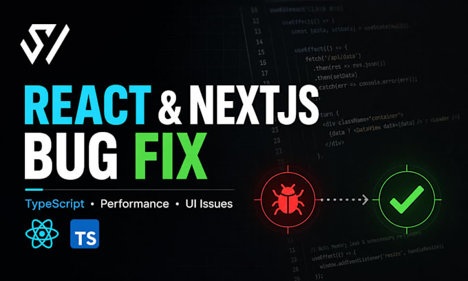 fix react nextjs and typescript bugs in your web app