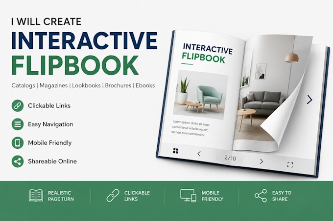 create interactive flipbook, PDF to flipbook, digital catalog and magazine