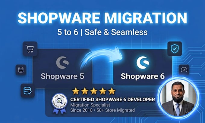 migrate shopware 5 to shopware 6 with data and SEO intact