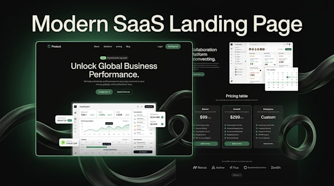 build a high converting saas landing page ready to launch