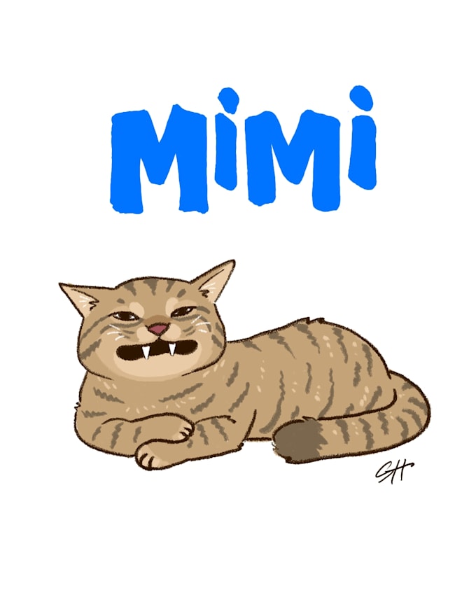 draw your pet as a silly cartoon