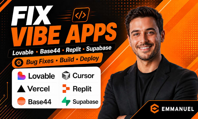 fix lovable ai website vibe coding base44 expert bug fixing supabase saas mvp