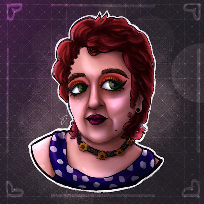 paint a digital portrait for you
