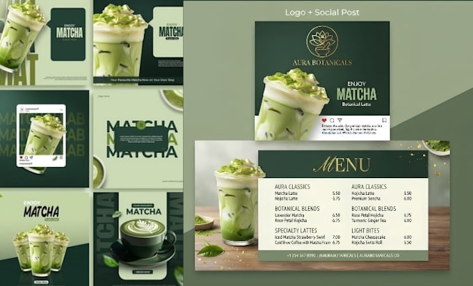 create a modern custom menu, price list, and catalog design