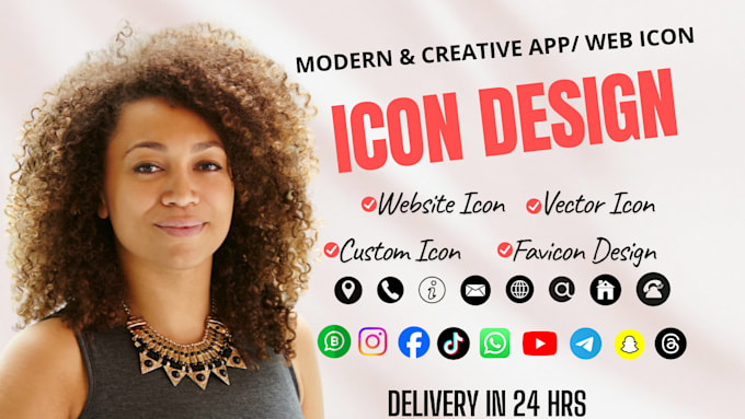 design custom vector icons for your app website or digital product