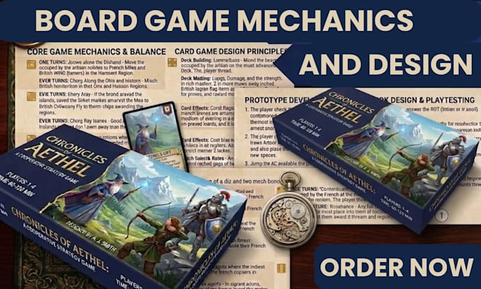 design card game mechanics rulebook and develop your board game