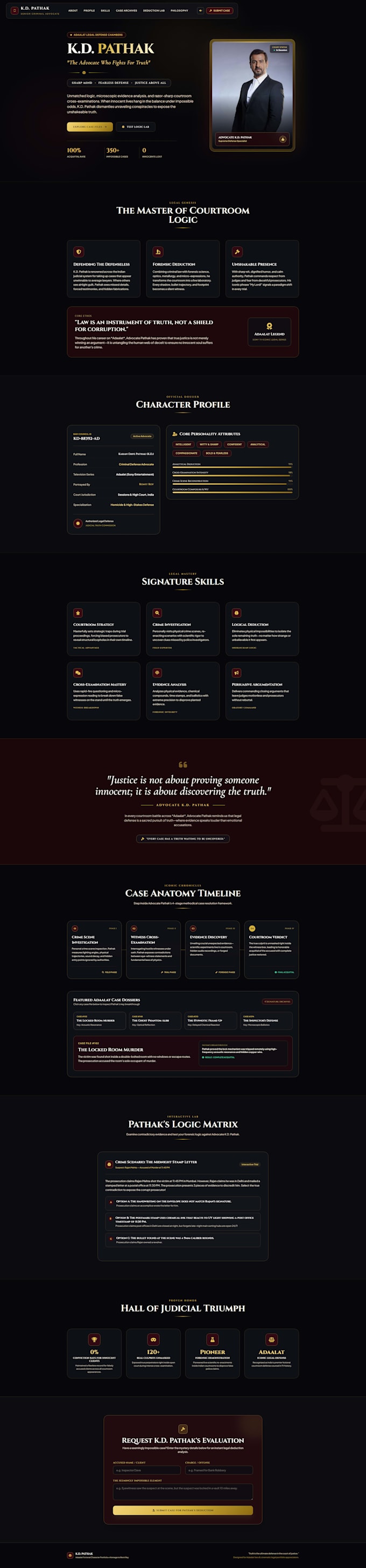 design a professional portfolio website