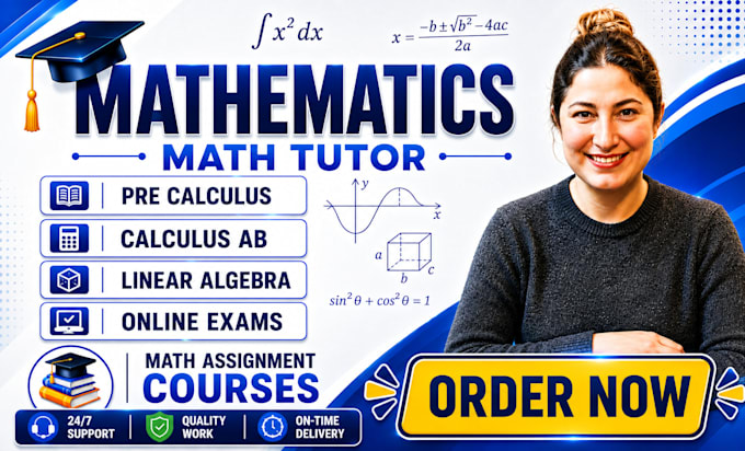 tutor you in calculus, algebra, and precalculus