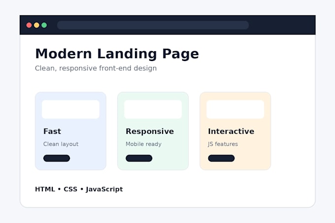 create a responsive HTML CSS javascript website or web game