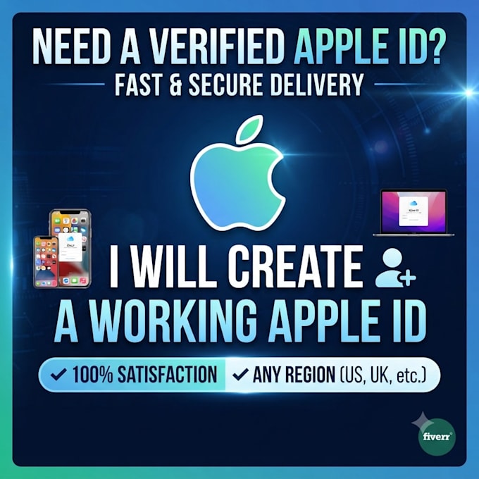 create a secure verified US or regional apple id for app store and icloud