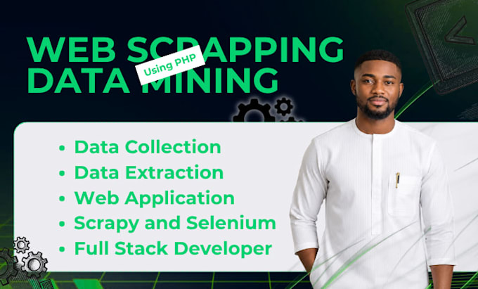 do image scraping, data collection, product scraping from website