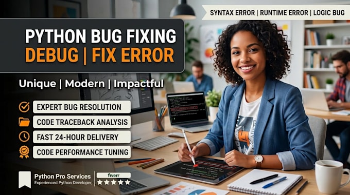 fix bugs and errors in your python code