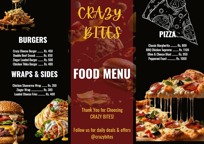 do restaurant menu designs