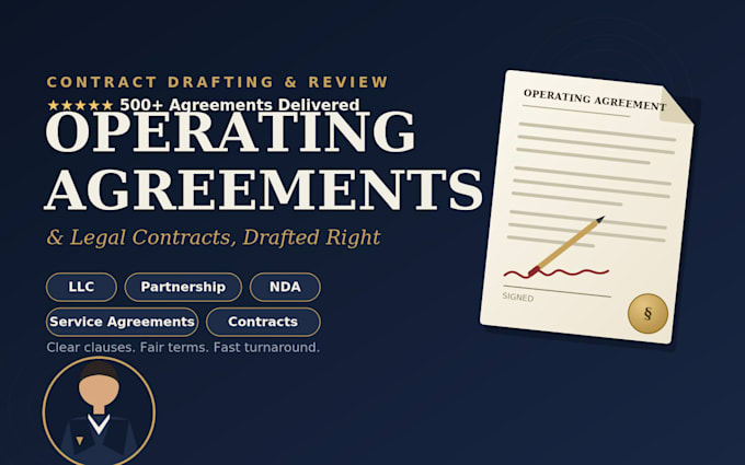 write a legally sound operating agreement or contract