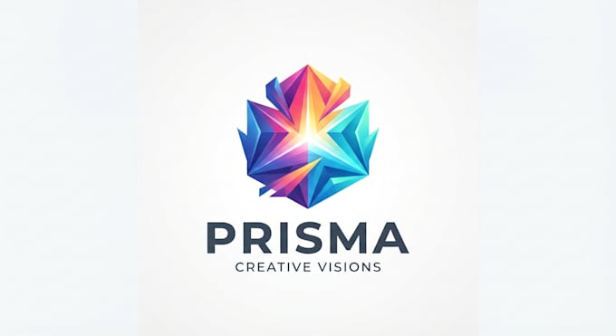design a modern prisma logo for your brand