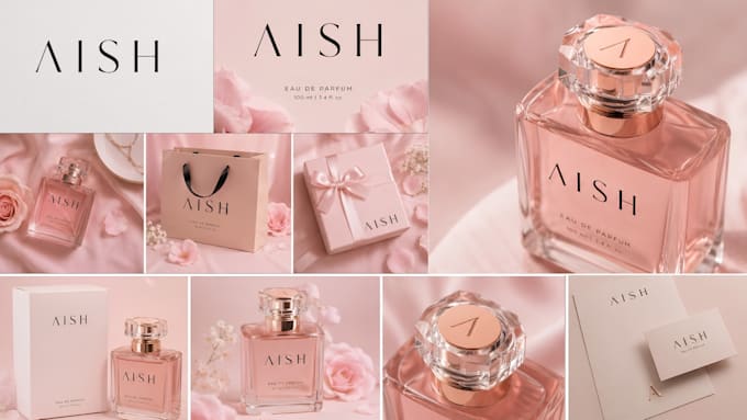 create luxury perfume branding and elegant packaging design