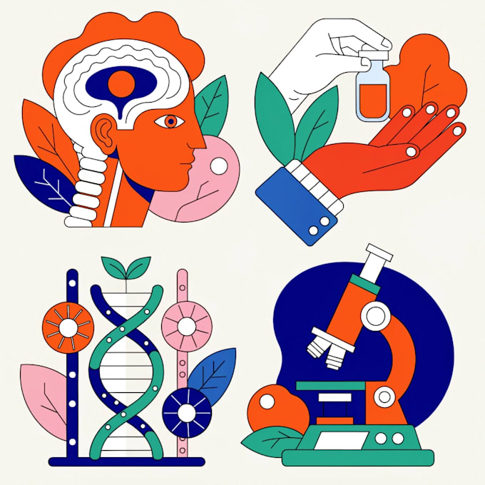 create medical and scientific illustrations