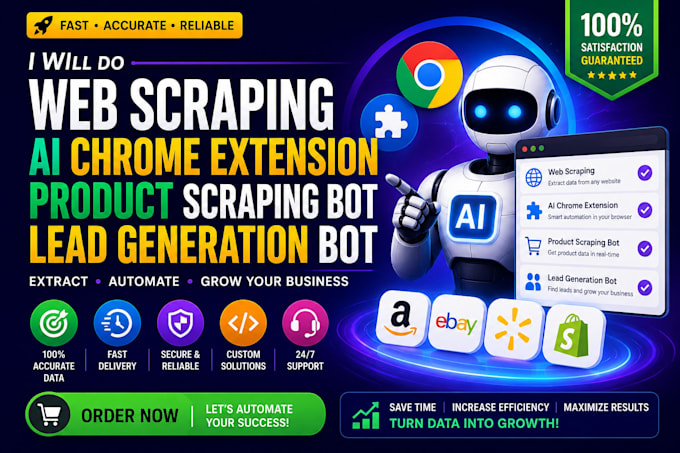 do web scraping ai chrome extension product scraping bot lead generation bot