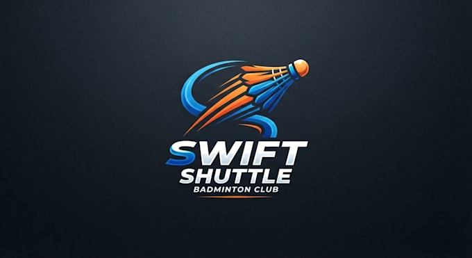 design a dynamic badminton logo for your brand
