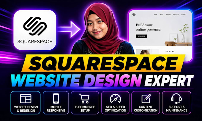 build squarespace website and redesign squarespace as a squarespace expert