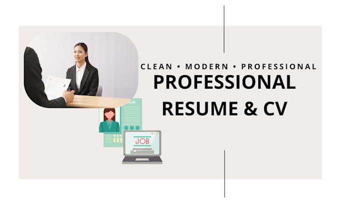 create a professional resume or CV