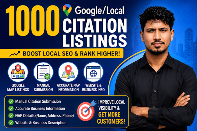 create high quality local citations for google maps SEO