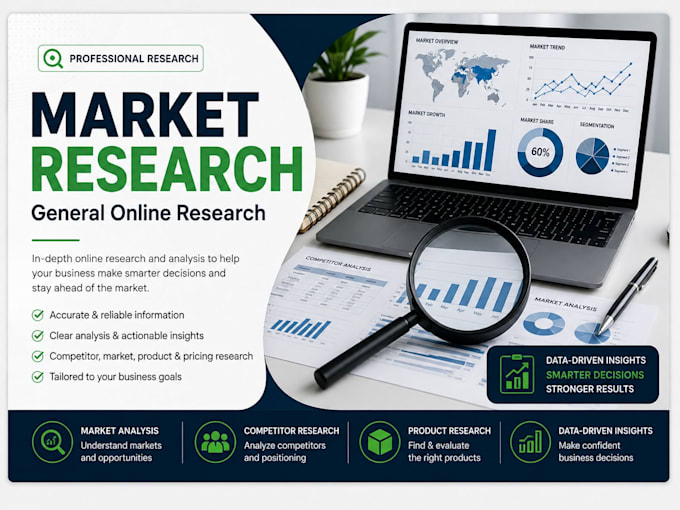 do market and product research, competitor analysis