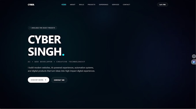 design and develop a modern premium website